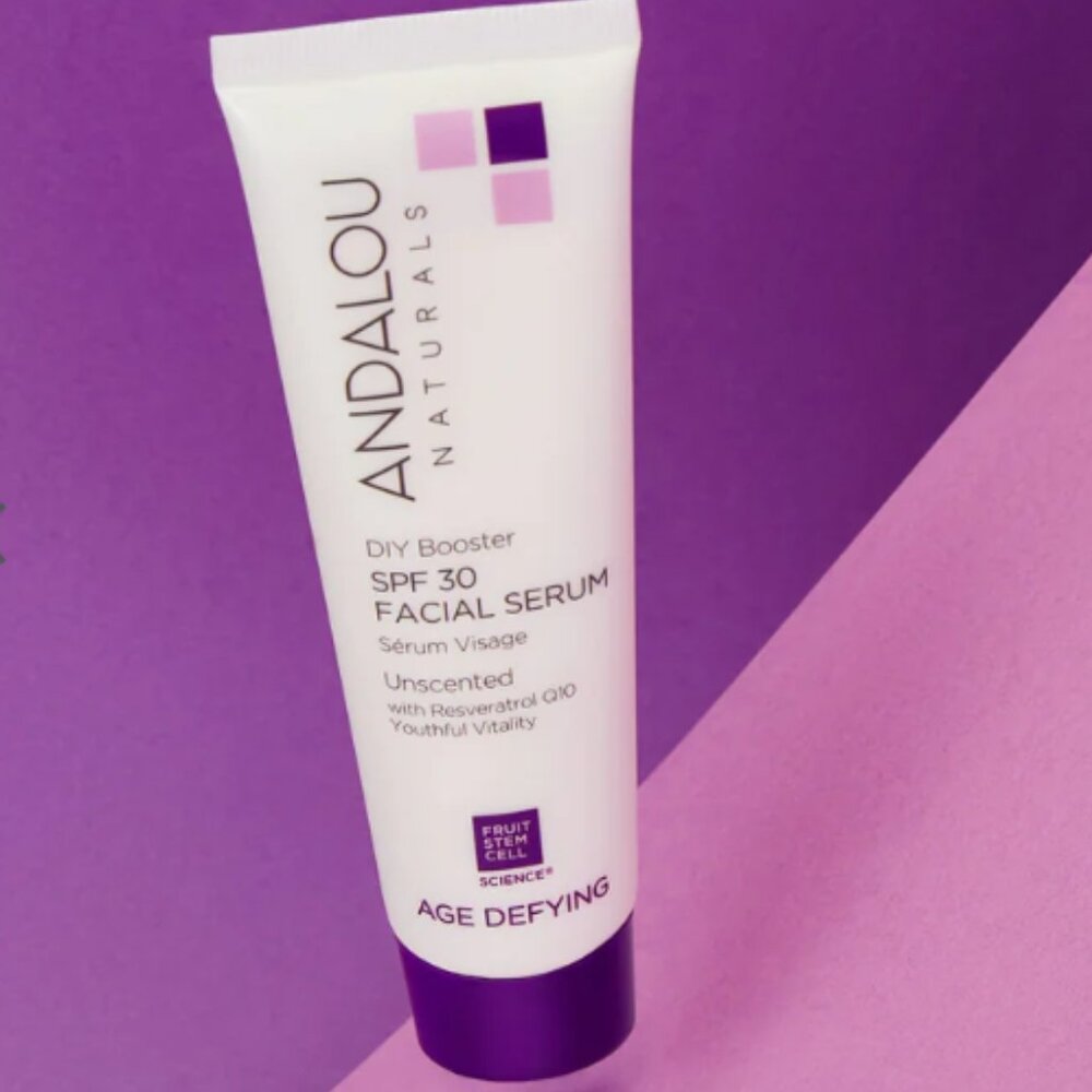 NIB Age Defying Andalou Naturals DIY Booster SPF 30 Facial Serum